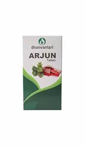 Dhanvantari Tablets for Blood Pressure - Natural Ayurvedic Formula Dhanvantari Arjun Tablets - 120 Tablets