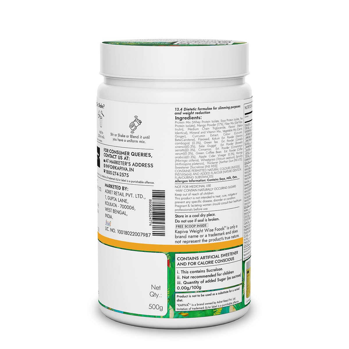 Kapiva Slim Shake – Ayurvedic Meal Replacement for Weight Management 7 Kapiva Meal Replacement Slim Shake 7