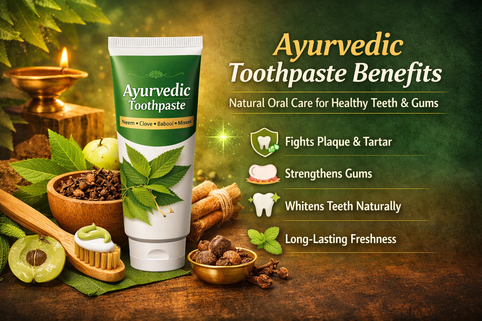 Ayurvedic Toothpaste Benefits: Natural Oral Care for Healthy Teeth & Gums Ayurvedic Toothpaste Benefits: Natural Oral Care for Healthy Teeth & Gums
