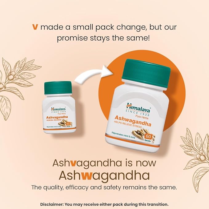 Himalaya Ashvagandha Tablets - Stress Relief / Mental & Physical Wellness 7