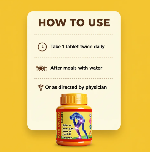 K-10 Ortho Tablets - Bone & Joint Health & Mobility Support 3