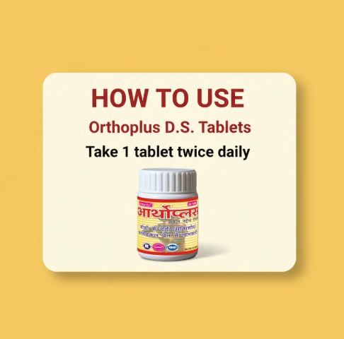 Orthoplus DS Tablets – Joint & Bone Support | Quikdu 3 Orthoplus D S Tablets – 30 Tablets | Double Strength Ayurvedic Joint & Bone Care 3