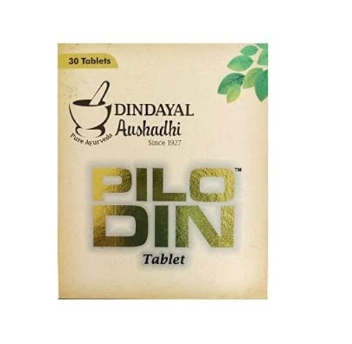 Dindayal Pilodin Tablets – Ayurvedic Piles & Constipation Relief Dindayal Pilodin Tablets | Ayurvedic Support for Piles | Relief from Discomfort, Itching & Constipation