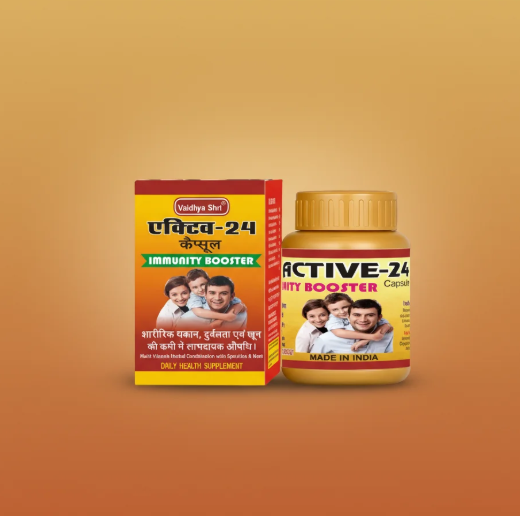 ACTIVE-24 Capsules – Ayurvedic Energy & Wellness Boost ACTIVE-24 Capsules – Ayurvedic Daily Energy & Wellness Supplement