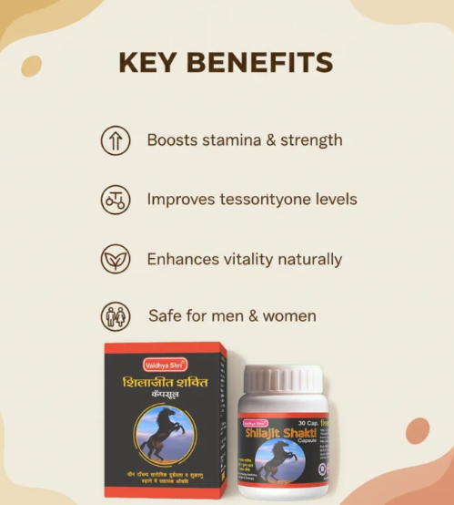 Shilajit Shakti Capsules – Ayurvedic Strength & Vitality 2 Shilajit Shakti Capsules – 30 Capsules | Ayurvedic Strength, Stamina & Vitality Support 2
