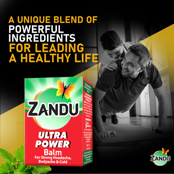 Zandu Ultra Power Balm – Fast Relief for Headache & Body Pain 7 Zandu Ultra Power Balm | For Pain Relief from Strong Headache, Bodyaches & Cold | Bone, Joint & Muscle Care 7