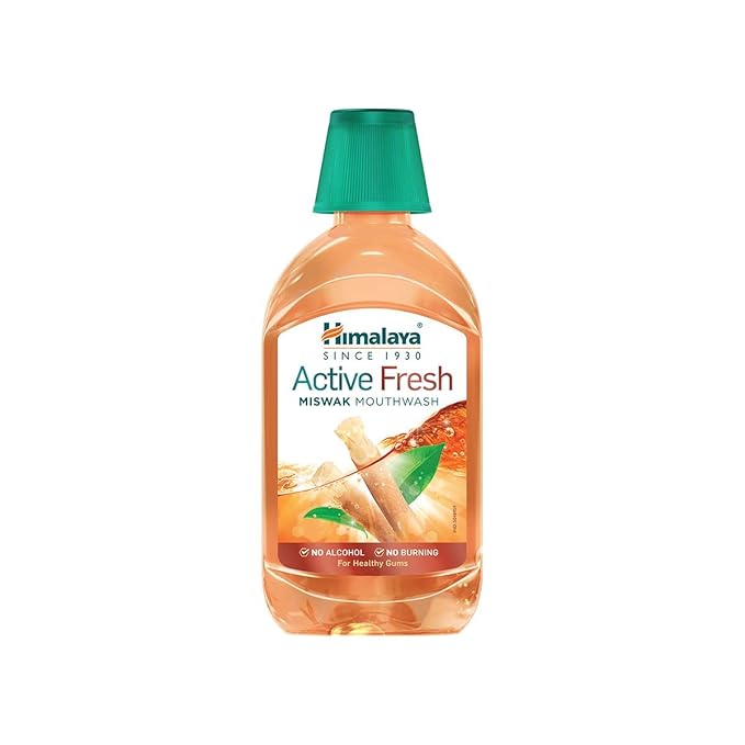 Herbal Miswak Mouthwash for Fresh Breath & Oral Care Himalaya Active Fresh Miswak Mouthwash for Fresh Breath & Gum Protection