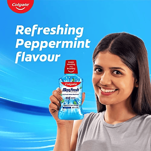 Colgate MaxFresh Plax Mouthwash – Peppermint Antibacterial 3 Colgate Peppermint MaxFresh Plax Antibacterial Mouth Wash 3
