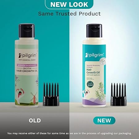 Pilgrim Rosemary & Biotin Hair Oil – Hair Fall Control 2 Pilgrim Spanish Rosemary & Biotin HairGrowth Oil to Control Hair Fall & Strengthens Hair | Rosemary essential oil for hairgrowth | Reduces Hairfall | Strengthens Hair I For Women and Men 2