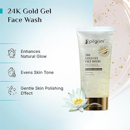 Pilgrim 24K Gold Gel Face Wash 7