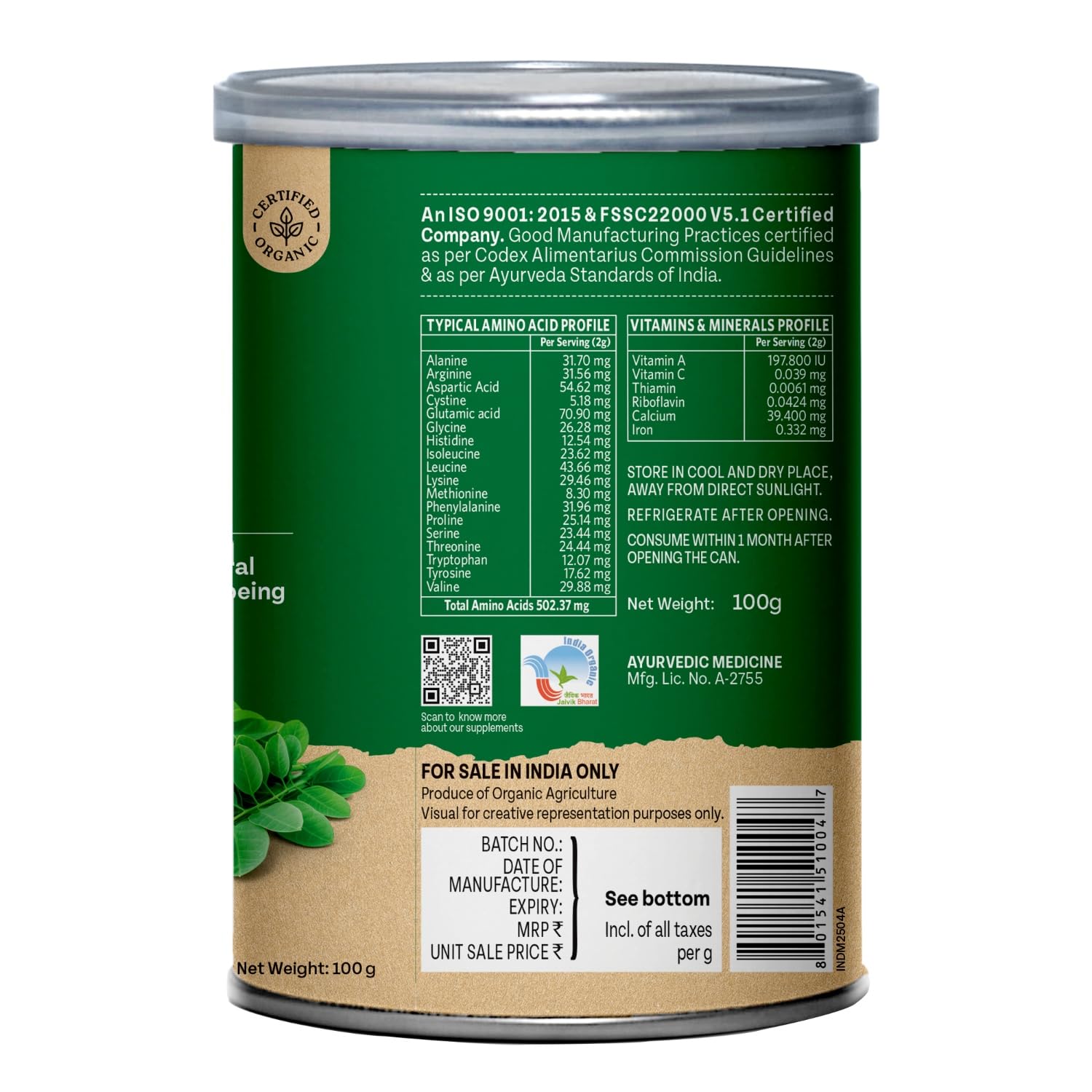 Organic India Moringa Powder – Energy, Immunity & Nutrition Support for Daily Wellness 5