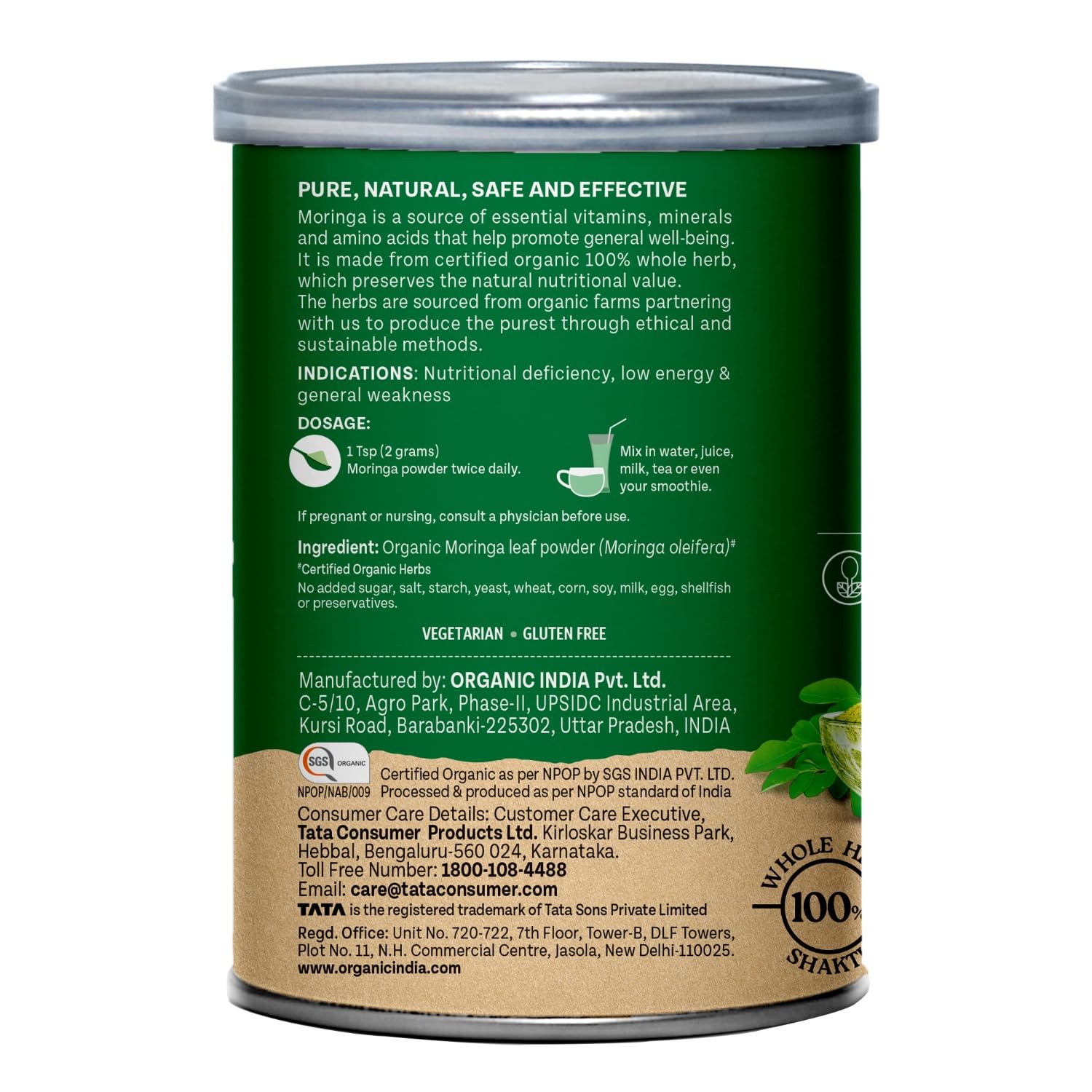 Organic India Moringa Powder – Energy, Immunity & Nutrition Support for Daily Wellness 6