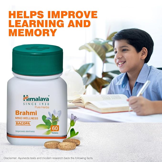 Himalaya Wellness Pure Herbs Brahmi - Memory Wellness - 60 Tablets 2