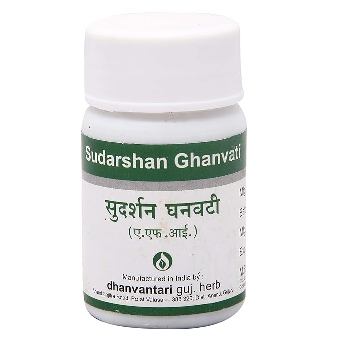 Dhanvantari Sudarshan Ghanvati - Ayurvedic Immunity Booster Dhanvantari Sudarshan Ghanvati - 60 Tablets