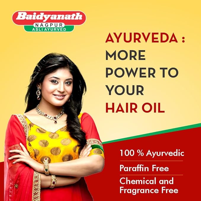 Baidyanath Mahabhringraj Tel 200ml: Nourish Scalp, Reduce Hairfall 3 Baidyanath Mahabhringraj Tel (Oil) - 200 ml | Helps to Nourish Scalp, Supports Hair Growth and Reduce Hairfall | Ayurvedic Proprietary Medicine For All Hair Types 3