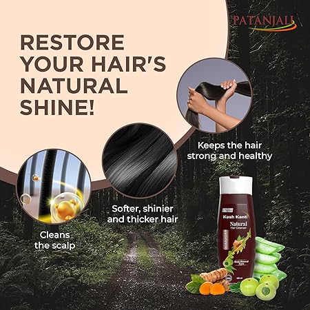 Patanjali Kesh Kanti Natural Cleanser Shampoo | For Shiny, Healthy Hair | Made with Herbal Extracts | Ayurvedic Hair Care  5