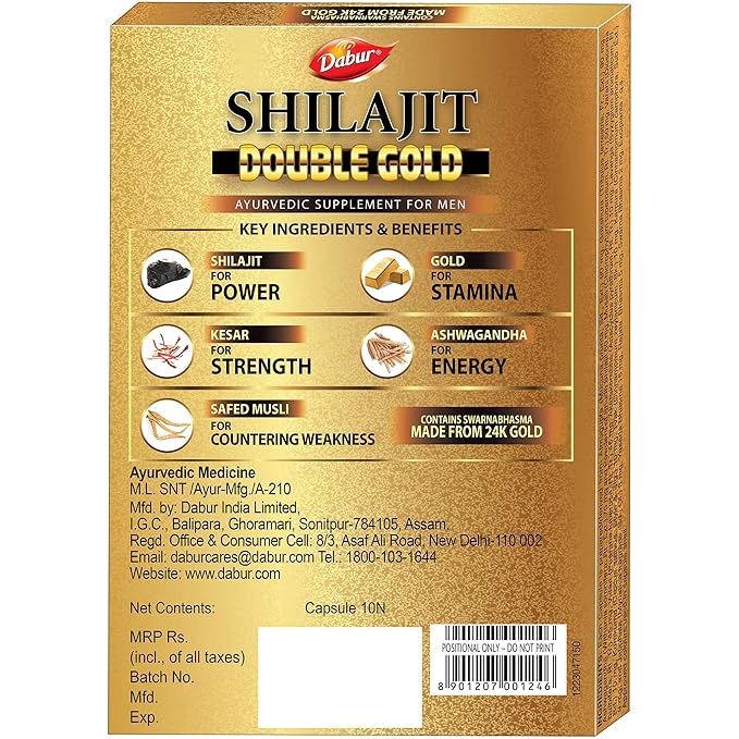 DABUR Shilajit Gold - 10 Capsules 4 DABUR Shilajit Gold - 10 capsule 4